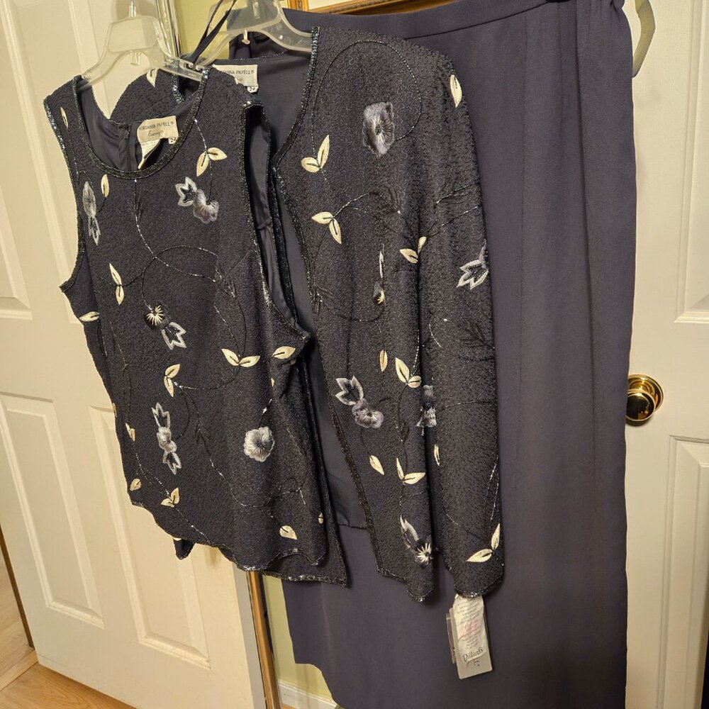 Adrianna Papell 3 piece evening gown/set - NWT